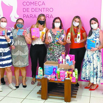 CNA entrega produtos de higiene ao Centro da Mulher