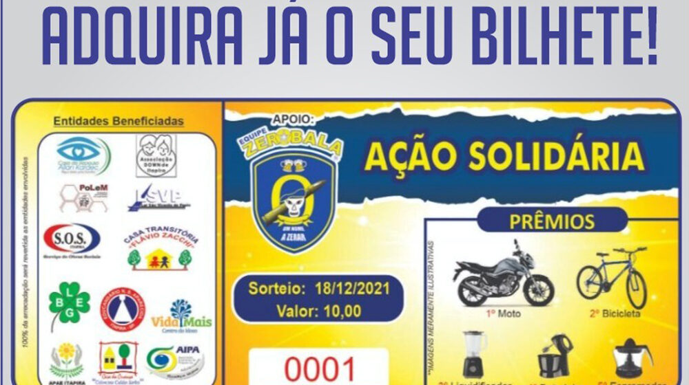 Zerobala já mobilizada em ação solidária