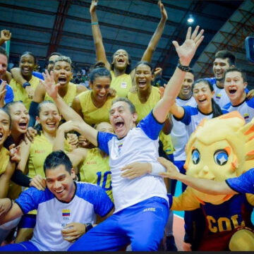 Rizola faz história no vôlei colombiano