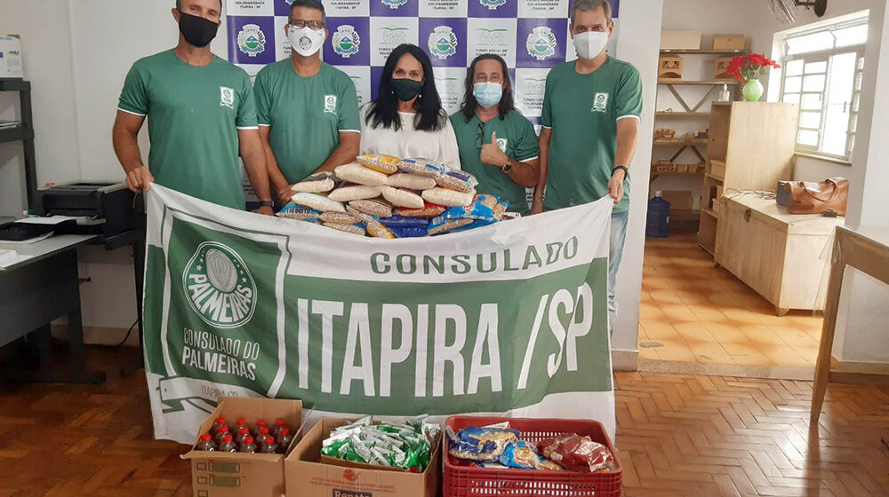 Consulado do Palmeiras doa mantimentos ao Fundo Social