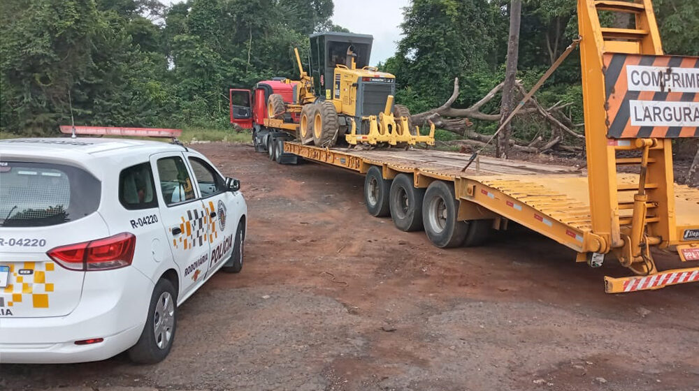 Motoniveladora roubada no Barão é recuperada em Mogi Mirim