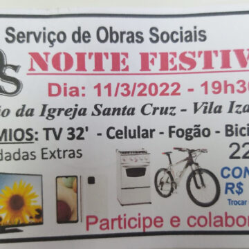 SOS prepara noite festiva recheada de prêmios