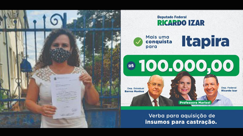 Marisol conquista R$ 100 mil para aquisição de insumos para castração