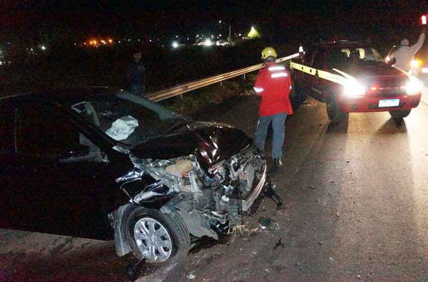 Cachorro provoca acidente na SP-147 e duas pessoas ficam feridas