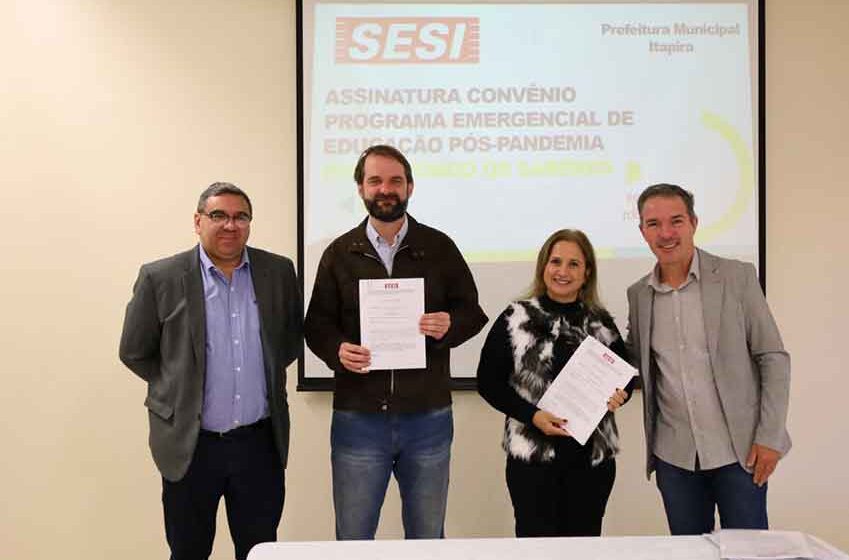 Parceria com o SESI disponibilizará aulas de reforço na rede municipal