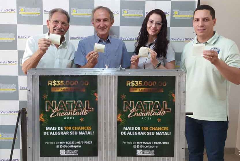 Associação Comercial realiza primeiro sorteio da campanha “Natal Encantado”