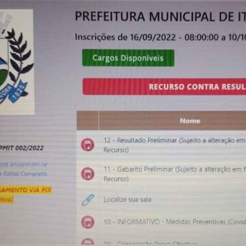 Resultado preliminar do concurso da Prefeitura é divulgado pela SHDias