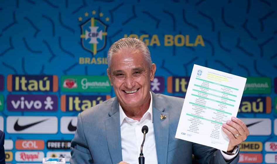 Tite convoca Brasil para o Mundial com 15 estreantes em Copas