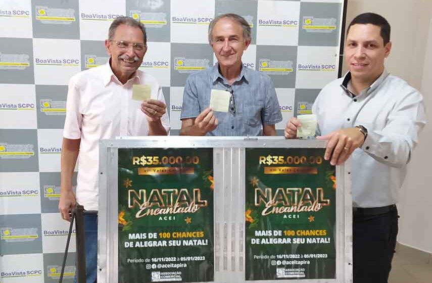 Associação Comercial premia mais 12 pessoas no “Natal Encantado”