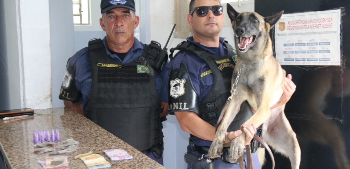 Canil da GCM apreende cocaína e maconha no Nosso Teto; um é detido