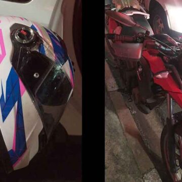 PM detém menor após roubo e acidente com motocicleta