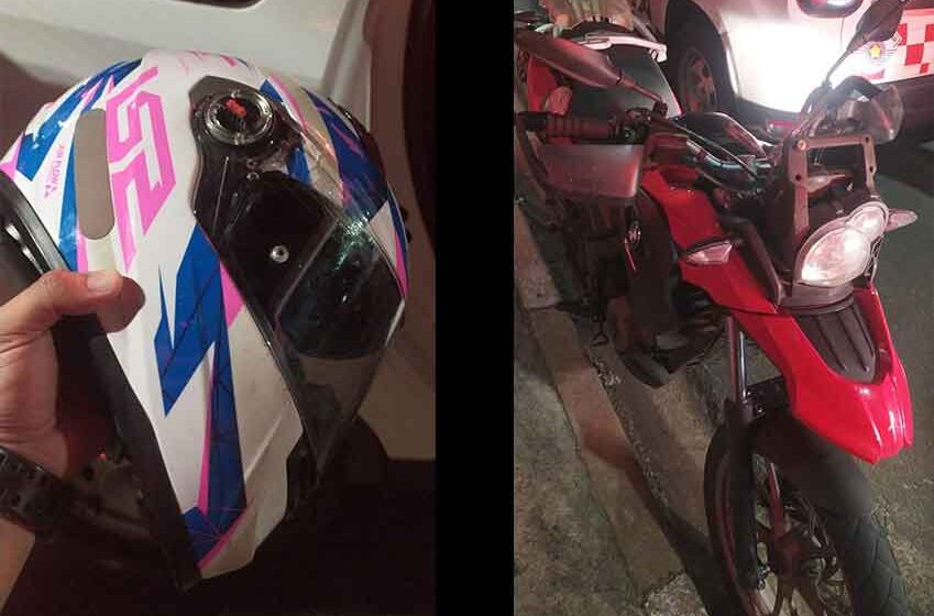 PM detém menor após roubo e acidente com motocicleta