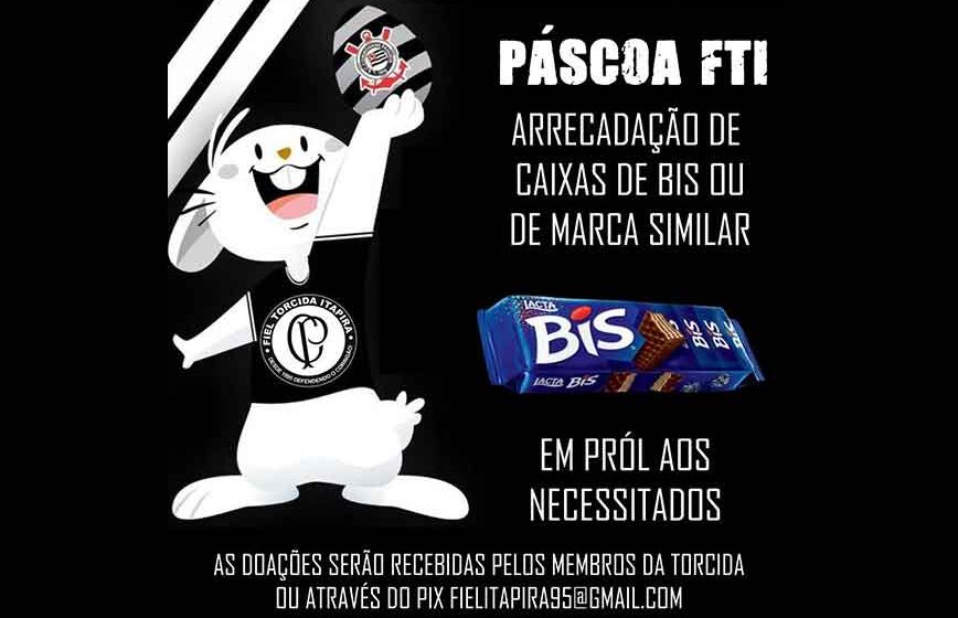 Fiel Torcida lança campanha solidária para a Páscoa