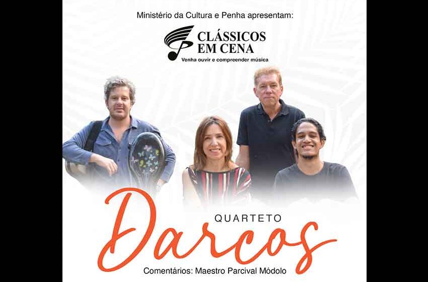 Quarteto Darcos é a próxima atração do Clássicos em Cena