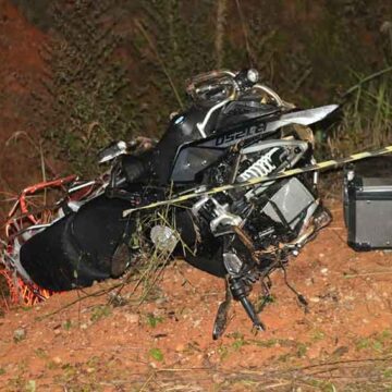 Valeta na ‘curva da Usina’ é palco de mais um acidente com moto