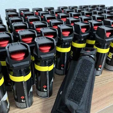 GCM recebe uma centena de sprays de gás de pimenta
