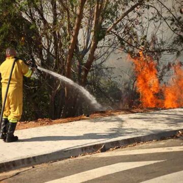 Fogo em área urbana intensifica efeitos do clima seco