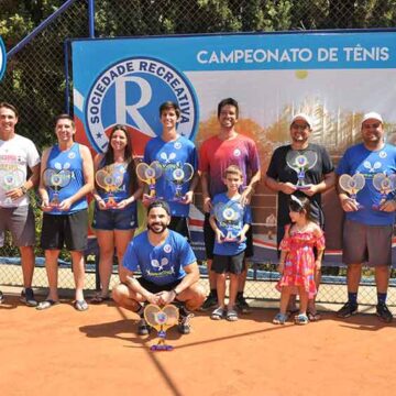 Recreativa realiza Torneio de Tênis com sete categorias