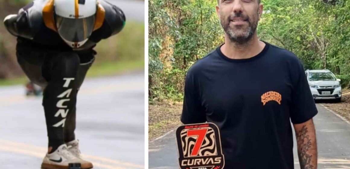 Alan Ornaghi conquista o título paulista e o vice brasileiro de Skate Downhill Speed