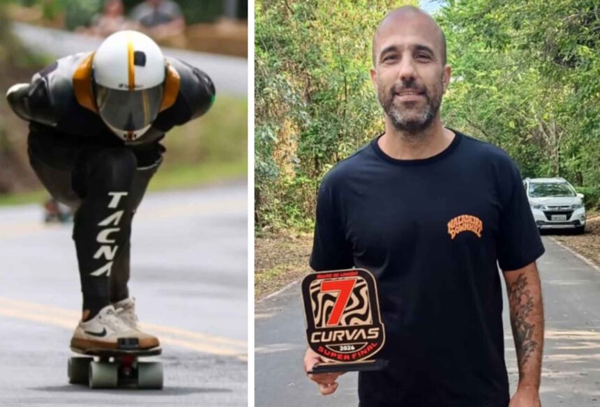 Alan Ornaghi conquista o título paulista e o vice brasileiro de Skate Downhill Speed